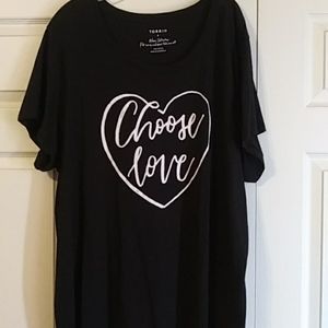 NWOT: Torrid, Choose Love T-shirt, size 4